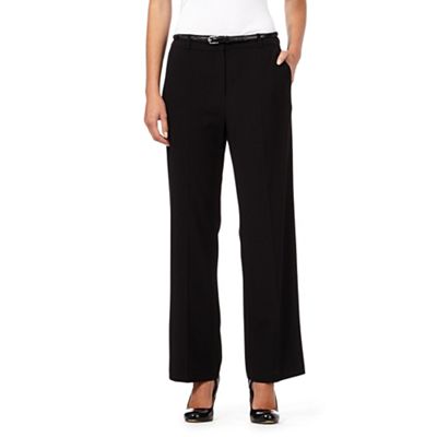 Maine New England Black belted 'Pablo' trousers
